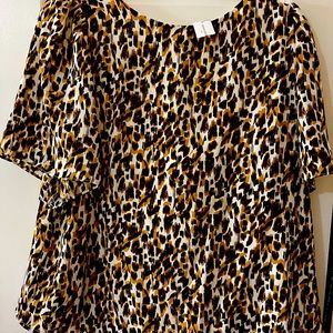 Banana Republic Leopard Blouse